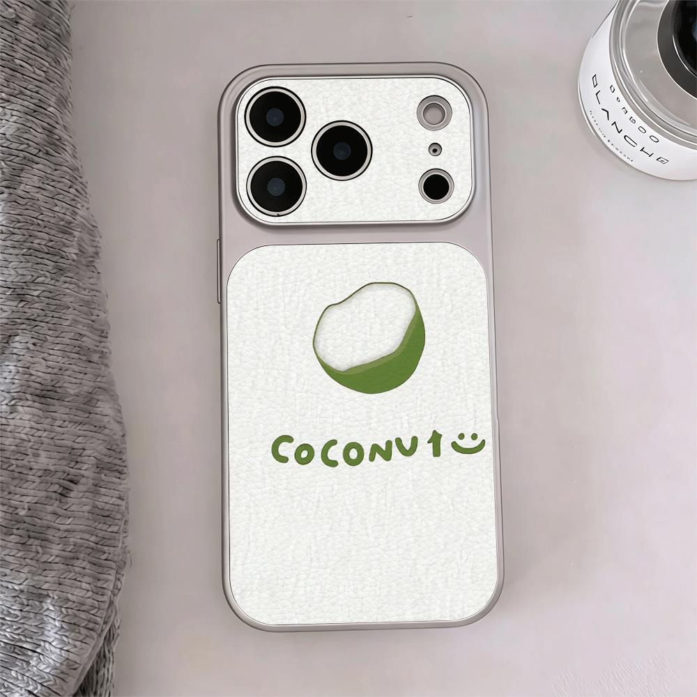 Coconut dừa đơn giản cho trường hợp iPhone 17pro iPhone 14/11/12pro giả vỏ não cảm giác