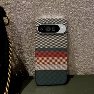 Ốp điện thoại từ tính bằng da sợi Carbon cho Google Pixel 10 9 Pro XL 9A 8A 7 Pro Vỏ bảo vệ sạc không dây