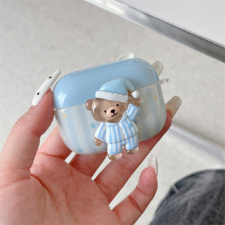 Pyjama Star Bear cho Airpods4 AirPods 1 / 2 3 Pro Pro2 pro3 Bộ tai nghe Bluetooth không dây Vỏ bảo vệ tai nghe AirPods Pro i3 i4 pro3