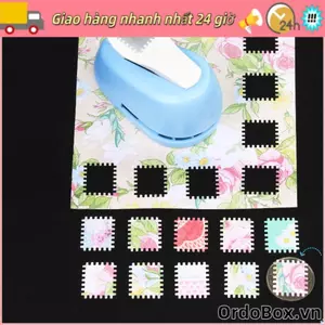 Máy dập nổi tem ORDOBOX, Embosser DIY Crafts Stamp Border Punch, Di động Handmade Tinh tế Tem đục lỗ