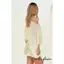 Áo che kín nữ Sheer Poncho dáng rộng thông thường xuyên xuyên xuyên qua vai bất đối xứng cho văn phòng hàng ngày