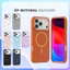 Ốp Lưng Mutural Silicone Chống Bẩn Hỗ Trợ Sạc Từ Tính Magnetic Kháng Vân Tay Cho iPhone