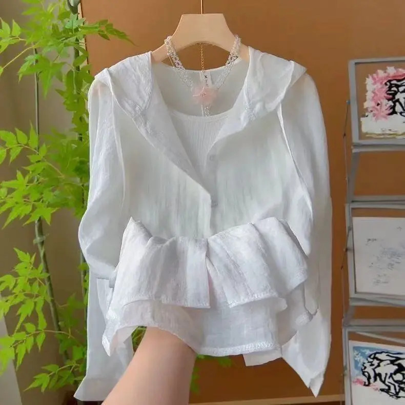 Áo Sơ Mi Nữ Thời Trang Mới Rời Dài Tay