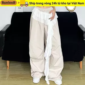 Váy Mini ren BAMBOOB, Váy dạo phố Y2K không đều Váy xù buộc dây, thêu hoa xuyên thấu thiết kế ren váy xếp nếp