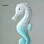 Linh hồn| 3d Seahorse Art Trang trí theo chủ đề đại dương Trang trí cá ngựa gỗ mộc mạc với đế tròn – Trang trí ngôi nhà bãi biển ven biển Hình sao biển cho khu vực Đông Nam