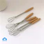 Máy đánh trứng mini cán gỗ bằng thép không gỉ, dụng cụ nhà bếp gia dụng, dụng cụ làm bánh.