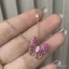 Xuyên Biên Giới Bán Thời Trang Bướm Tình Yêu Hồng Kim Cương Bướm Vòng Cổ Nữ Nhật Bản Hàn Quốc Sang Trọng Siêu Cổ Tích Xương Đòn Dây Chuyền Vòng Cổ Bán Buôn