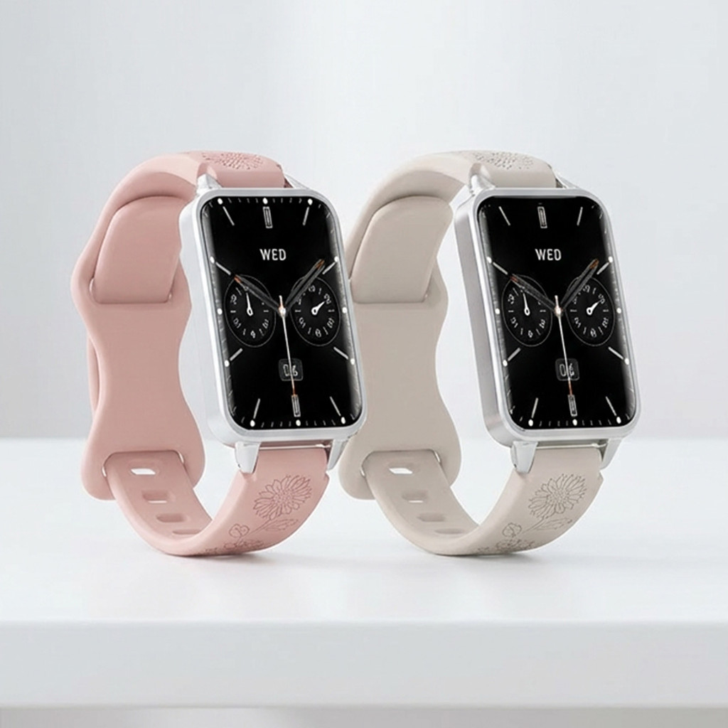 Dây đeo họa tiết chạm khắc hoa hướng dương cho Huawei Band 11 / 11Pro / 10 8 9 Dây đeo đồng hồ mềm có thể điều chỉnh có thể thay thế