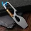 Móc khóa đa chức năng Thanh Pry Bar Hợp kim titan Crowbar Công cụ phân phối mở di động Dụng cụ mở nắp chai