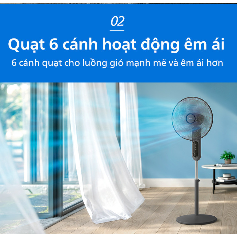 Quạt Đứng Philips CX1520/01 Bền Bỉ, Sang Trọng Chạy Êm | Hàng Chính Hãng BH 24 Tháng