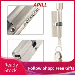 Apill Trụ khóa cửa apill Nhôm 70mm có 3 chìa khóa an ninh gia đình Dễ dàng lắp đặt
