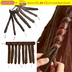 Máy uốn tóc lười CORALTIDE, Que uốn tóc mềm DIY, Dụng cụ tạo kiểu tóc lười không nhiệt bạch tuộc