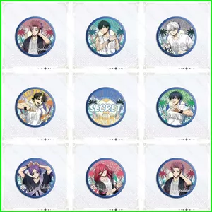 HT3 BLUE LOCK x Summer Beach Huy Hiệu Quà Tặng Cho Bé Gái Anime Bộ Sưu Tập Quà Lưu Niệm Yoichi Meguru Hyoma Seishiro Reo TH3