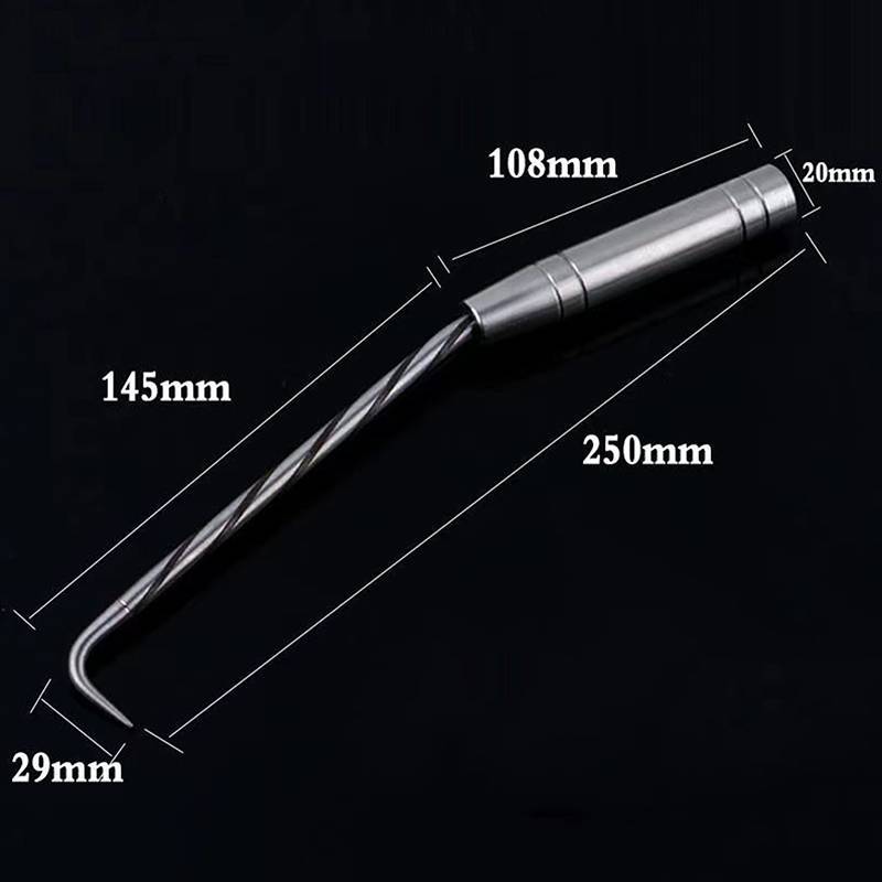 PNPIA- Móc xây dựng Sợi cốt thép Dây buộc Twister có móc Thép không gỉ Xoay linh hoạt Thanh thép cầm tay Dụng cụ cầm tay