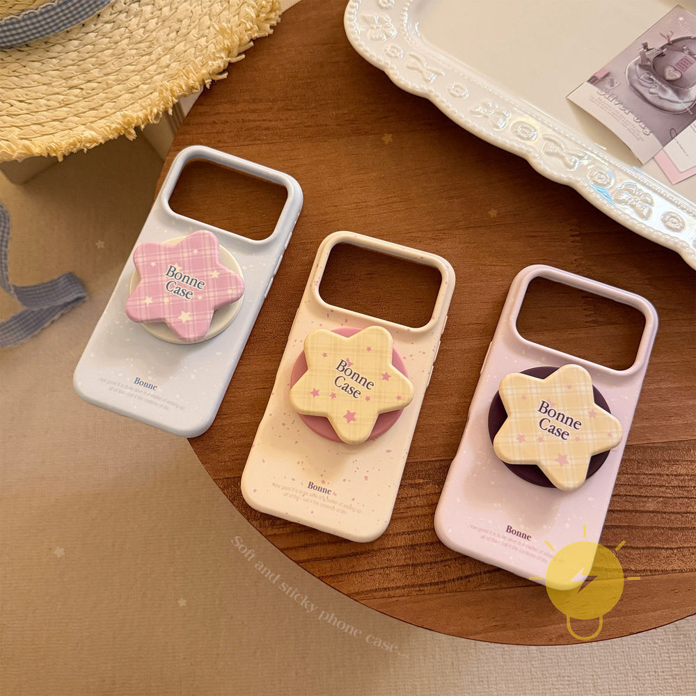 Phone Case For iPhone 17 Pro Max 16 15 14 13 with Griptok TPU Matte Magnetic with Griptok Soft Aesthetic Korean Cute