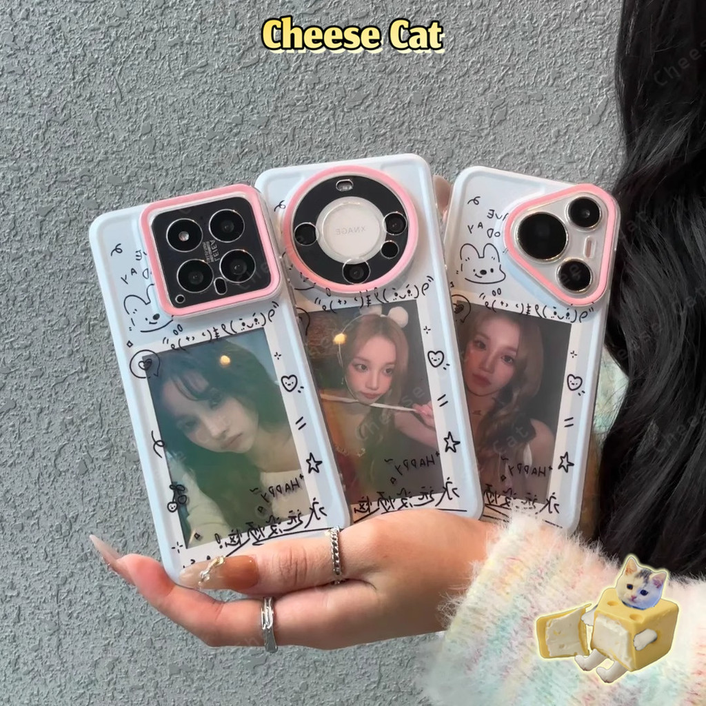 Có thể đựng những tấm thẻ nhỏ Ốp lưng iPhone khung ảnh tức thời sáng tạo cho iPhone 16 15 14 13 12 11 17 Pro Max X 7Plus