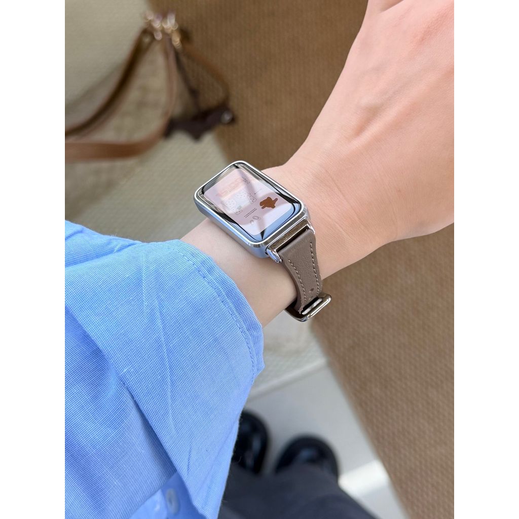 Dây Da Mỏng Cho Huawei Watch Fit5 5pro Fit 3 4 2 Dây Đeo Tay Phụ Kiện Vòng Tay Thể Thao Cho Huawei Band 10 9 8 Dây Đeo