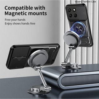 Mới Trượt Ống Kính Funda Cho Motorola Moto G67 5G Ốp Lưng Xoay Vòng Từ Tính Cho Motorola Moto G77 5G Ốp Lưng Chân Đế Vỏ Giáp