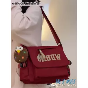 Túi Messenger dung tích lớn dành cho sinh viên Harajuku Nhật Bản cổ điển