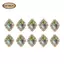 Bling Kim cương giả Diamante Ngọc trai Mặt sau phẳng Nút trang trí đám cưới