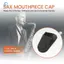 Nắp miệng cao su Clarinet Saxophone Bảo vệ đầu tinh tế màu đen