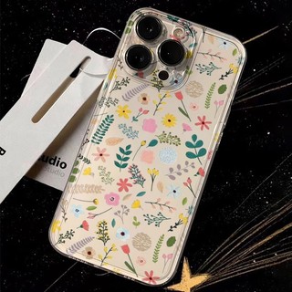 Vỏ Điện Thoại Cây Hoa Tím Thời Trang Cho Xiaomi Redmi Note 15 14 13 Pro Plus Note15 Note14 4G 5G Vỏ TPU Trong Suốt Bumber Sáng Tạo Silica gel Thời Trang Hàn Quốc Siêu Mỏng