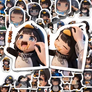 Trò Chơi Arknights: Endfield Penguin 102 Chiếc Dán Gugu Gaga Chim Cánh Cụt Đề Can Thêu Sò Notebook Hành Lý Miếng Dán Đồ Chơi Quà Tặng