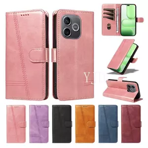 YJD Ốp Lưng Cho Honor 600 Lite Họa Tiết Chữ T Da Khe Cắm Thẻ Dây Đeo Tay Chống Rơi Vỏ Điện Thoại