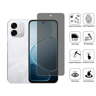 Kính cường lực chống gián điệp 2 trong 1 OPPO A6t Pro 4G Bảo vệ màn hình riêng tư cho OPPO A6t Pro A6x A6 A3 A5i A5 A5X A60 A79 A78 A58 A38 A18 4G 5G + Phim ống kính máy ảnh