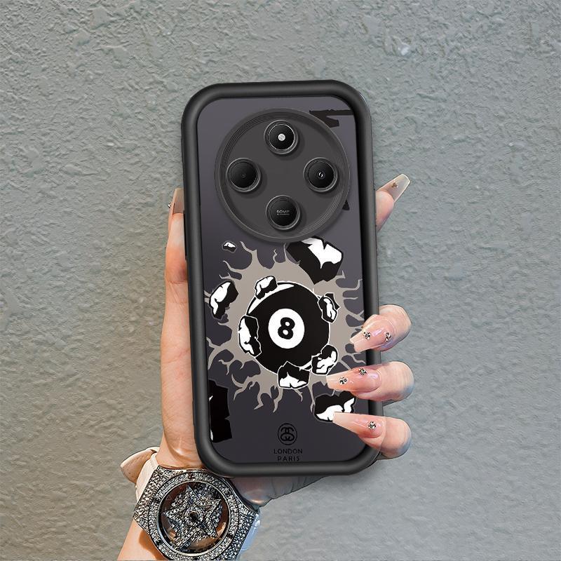 Ốp Lưng Cho Redmi 14C POCO C75 A4 Hoạt Hình Silicon Mềm Ốp lưng TPU Bi-a Xu Hướng Mắt Thiên Thần Chống Sốc Ốp Lưng