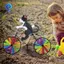 1 Chiếc Xe Đạp Gió Spinner Xe Đạp Sân Vườn Gió Spinner Đồ Trang Trí Nhựa Dễ Thương Động Vật Điêu Khắc Xe Đạp Spinner Cối Xay Gió Cho Bãi Cỏ C