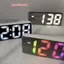 LED Gương Mini Báo Động Clo Điện Tử Kỹ Thuật Số Báo Động Clo Bàn Kỹ Thuật Số Clo Phòng Trang Trí Bàn Làm Việc Thông Minh Dụng Cụ Nhỏ Gia Đình