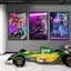 F1 Racing Schumacher Hamilton Vettel Ferrari Không Khung Vải Chống Thấm Nước Poster Treo Tường Nghệ Thuật Cho Phòng Khách Phòng Ngủ Trang Trí Nhà