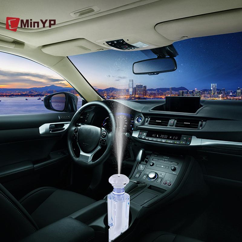 CMinYP USB Tạo Độ Ẩm Đèn LED Máy Phun Sương Cho Xe Gia Đình Máy Tạo Độ Ẩm Mini Di Động Siêu Âm Thơm Anion Khuếch Tán Máy Lọc Không Khí Vinh Quang