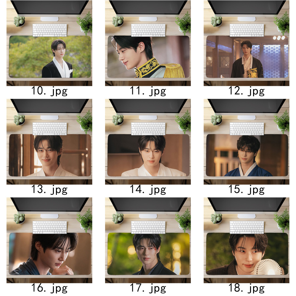 Tấm lót chuột Byeon Woo Seok, Bàn phím máy tính in hình nghệ thuật Vương miện hoàn hảo (60x30cm / 80x40cm)