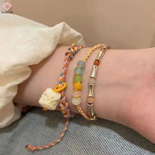 Vòng tay hạt mini phong cách bohemian màu sắc đa dạng, lắc tay quyến rũ dành cho tình bạn và cặp đôi