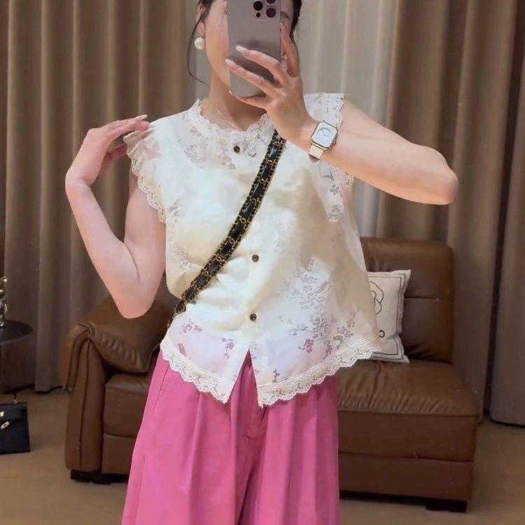 Áo Vest Ren Áo Sơ Mi Phối Kiểu Pháp Sang TrỌng - Thời Gian Có Hạn Seckill