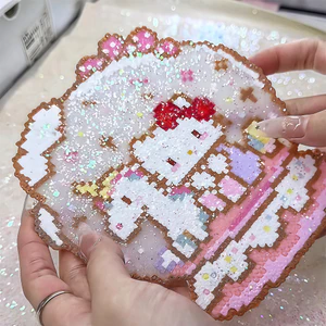 Perler Hạt Phụ Kiện Có Thể Tái Sử Dụng Giấy Ủi Màu Hồng Tấm Chịu Nhiệt Cầu Chì Thảm