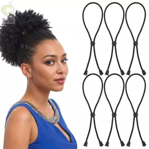 Dây buộc tóc Roly điều chỉnh được, phù hợp với kiểu tóc Afro và đuôi ngựa, dành cho phụ nữ da đen