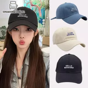Nhíp chữ Hàn Quốc thêu, thoáng khí, điều chỉnh được cho cả nam và nữ, phù hợp chống nắng và hoạt động thể thao