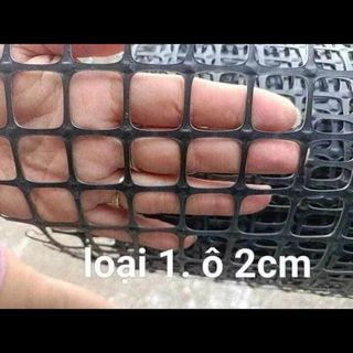 Hàng loại 1: cao  1m8 dài 10m 20m 30m. Lưới nhựa dẻo ô lưới 3x4cm. Chuyên dùng làm hàng rào chăn nuôi gà vịt