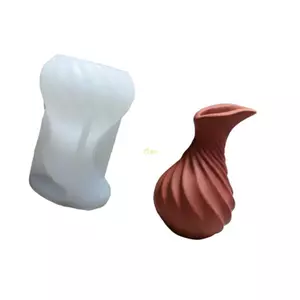 Bình Thanh Lịch Khuôn Silicon Hình Xoắn Chậu Hoa - Dụng Cụ Thủ Công Mỹ Nghệ Thích Hợp Cho Nhựa Nghệ Thuật