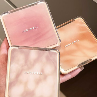JudydoLL Bảng xếp nếp đa năng có độ bóng cao Hai màu Matte Brightening Ba chiều Colorfast Bột bóng mũi đa chức năng