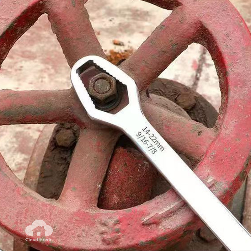 🌤️COD🌤️23Cm Cờ lê đa năng Độ dày 5mm Cờ lê tự siết điều chỉnh đa năng, cờ lê điều chỉnh nhanh đa dụng