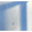 Vòng cổ nữ cá tính với kim cương zircon màu xanh bầu trời và hình bông tuyết, phù hợp nhiều dịp