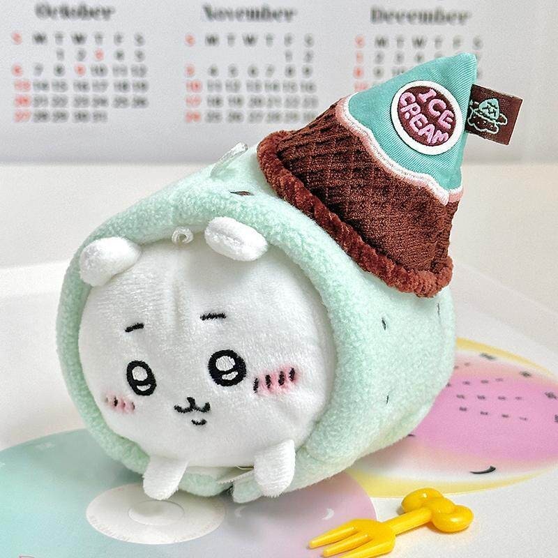 10cm Macaron Kem Nunu Nằm Xuống Cơ Thể Cotton Bé Sao Biển Cơ Thể chiikawa Quần Áo Bé Mũ Đội Đầu 4.27
