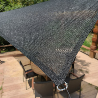 Lưới che nắng ngoài trời PE đen Khối UV Ban công Sân vườn Mái hiên che nắng Vỏ che mái thoáng khí