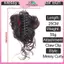 MYPANDA Tóc tổng hợp chignon xộn xoăn kèm kẹp tóc co giãn scrunchy dành cho nữ