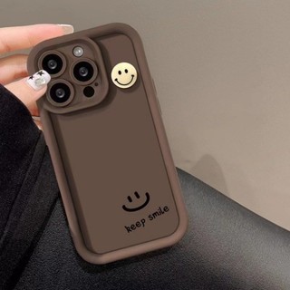 Dành Cho IPhone17 16 15 14 13 12 11ProMax X XR XSMax 7Plus Đơn giản Vintage mặt cười emo trường hợp điện thoại chống rơi