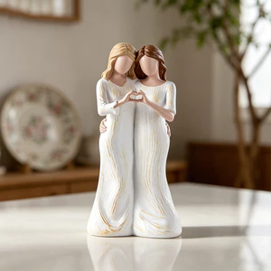 Mẹ Con Gái Hình Tượng Quà Tặng Cho Mẹ Sẵn Sàng-Gift Thanh Lịch Bao Bì Lối Vào Bảng Điều Khiển Trang Trí Bàn